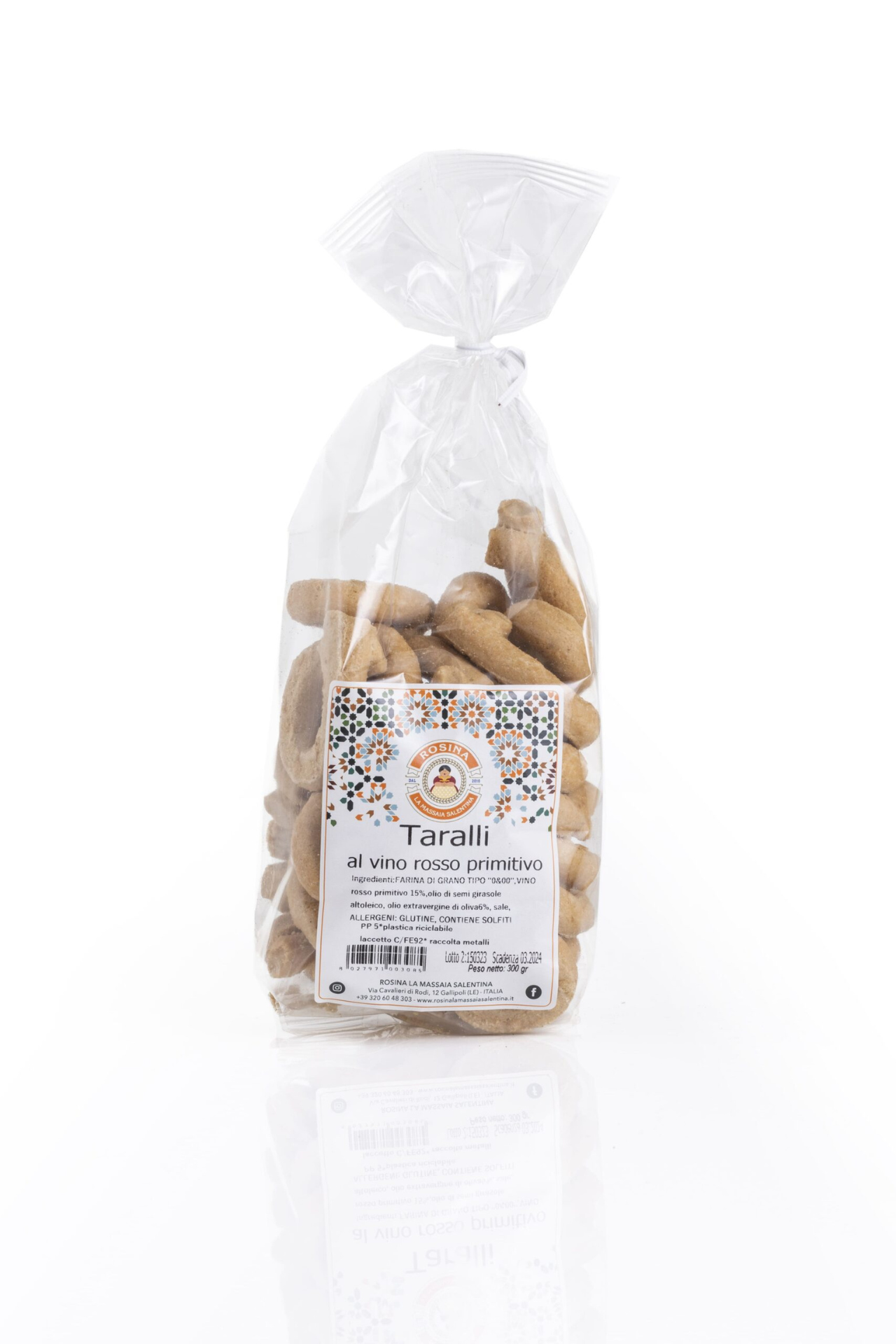 Taralli al vino rosso primitivo