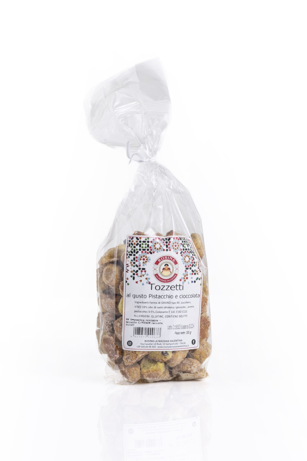 Tozzetti al gusto pistacchio e cioccolata