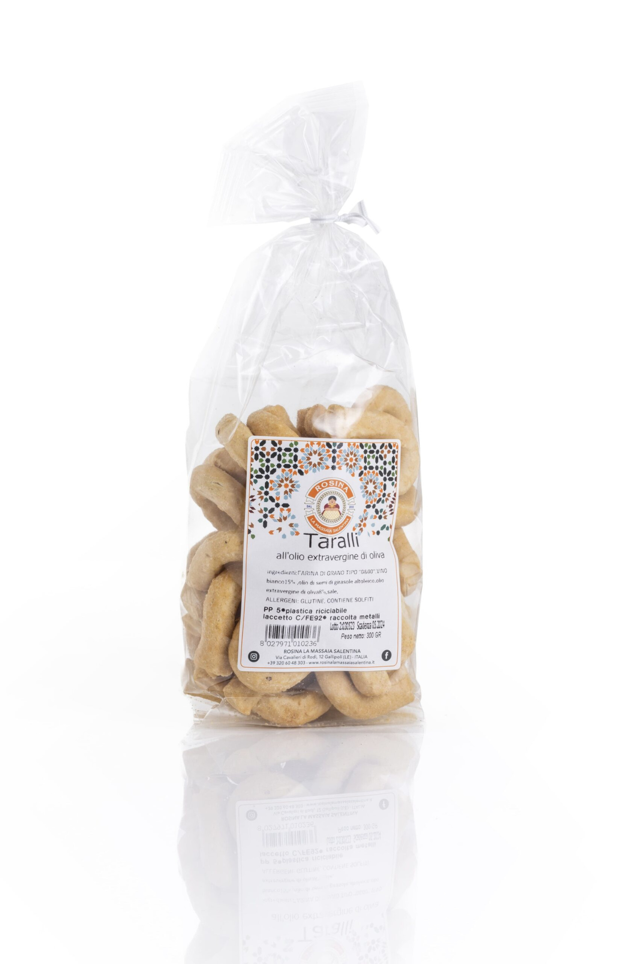 Taralli artigianali all’olio extra vergine d’oliva “fatti a mano”