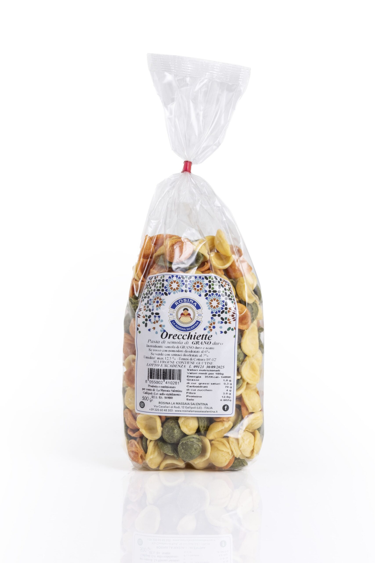 Orecchiette 5 colori 500gr