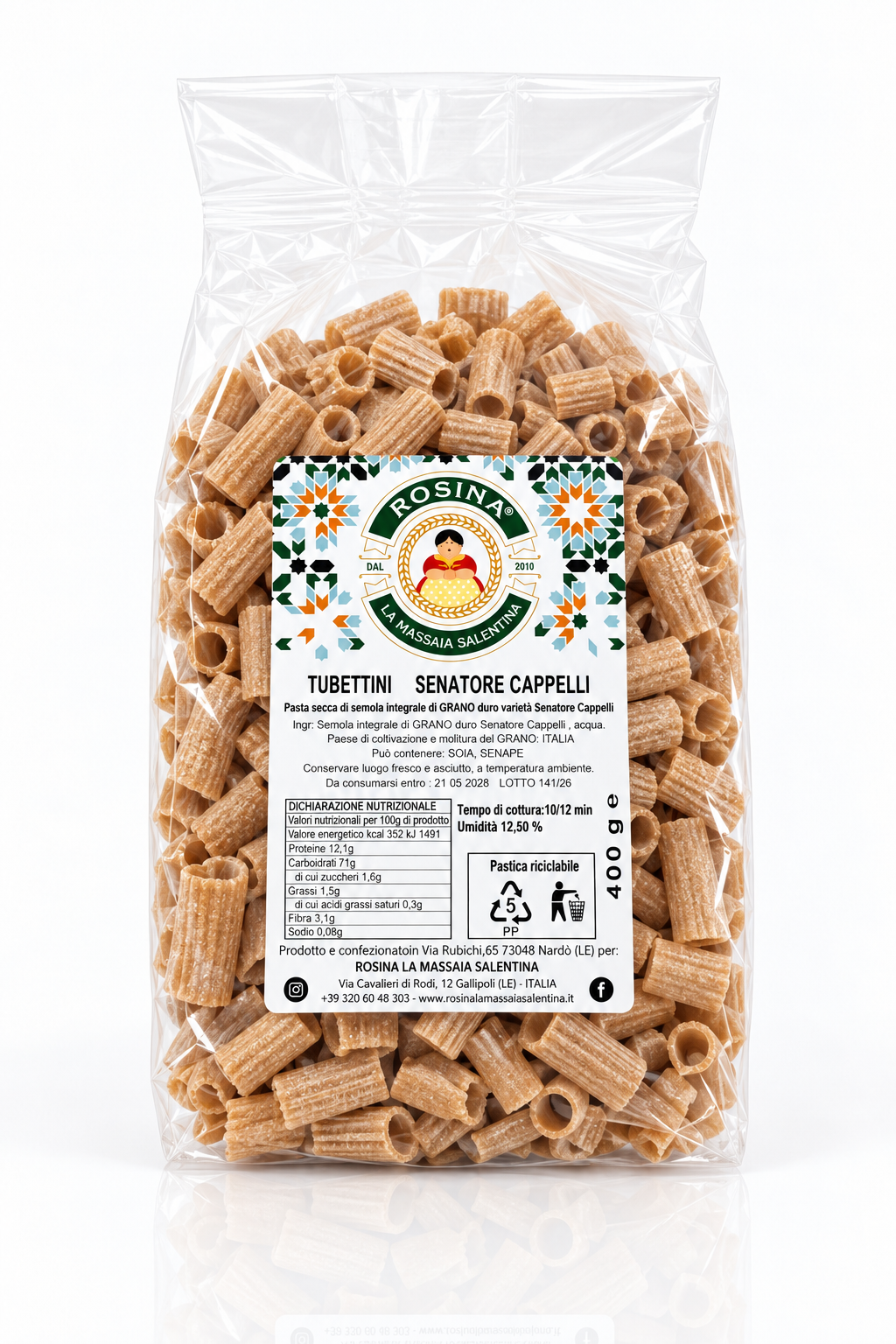 Tubettini Senatore Cappelli – 400 g