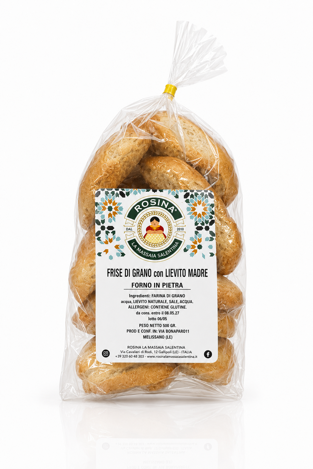 Frise di grano con lievito madre