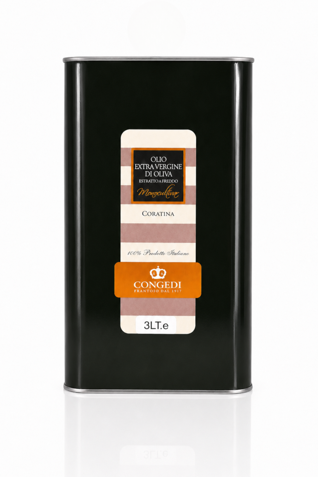 Olio Extra Vergine di Oliva Monocultivar Coratina – Latta da 3 L