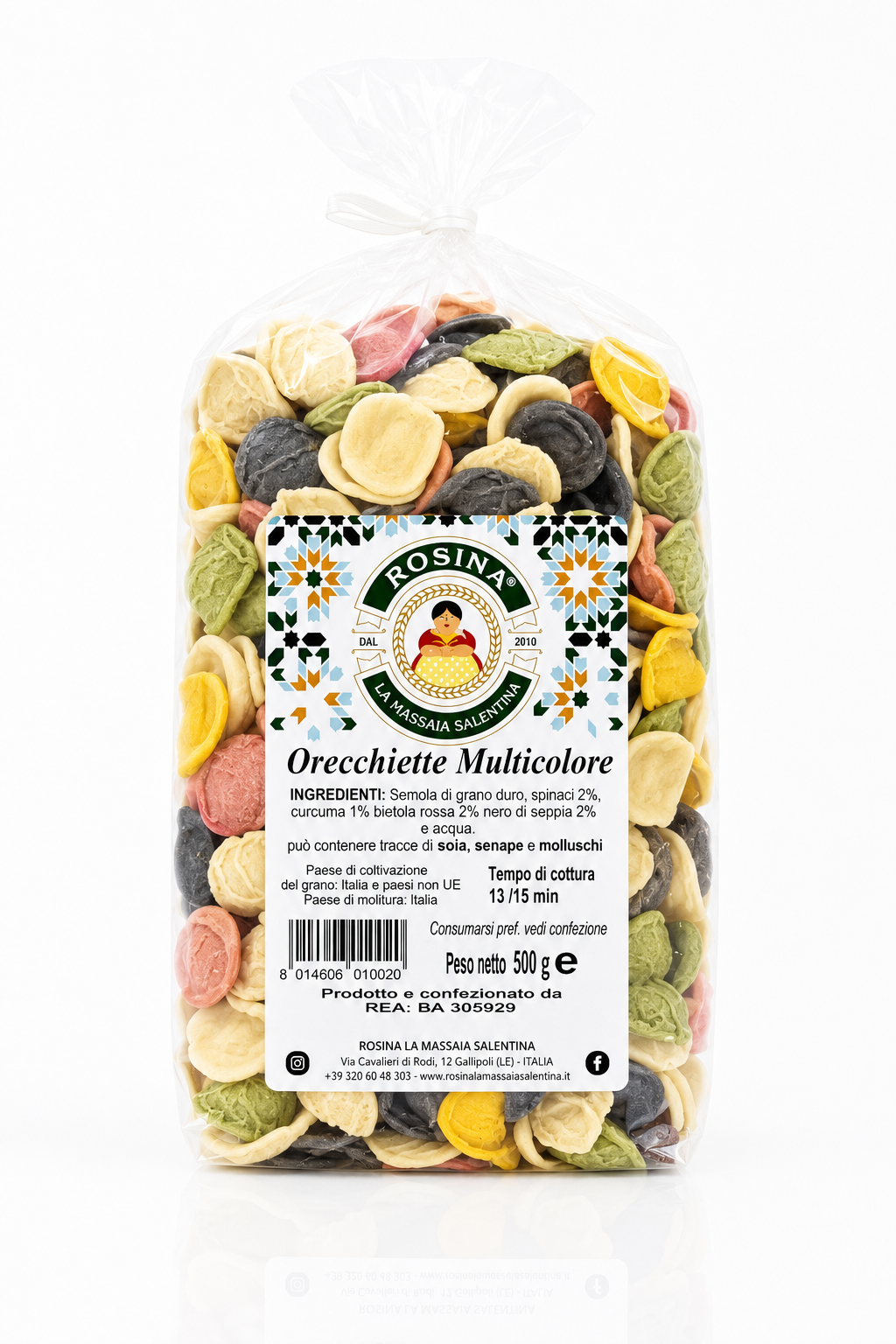 Orecchiette Multicolore 500gr.