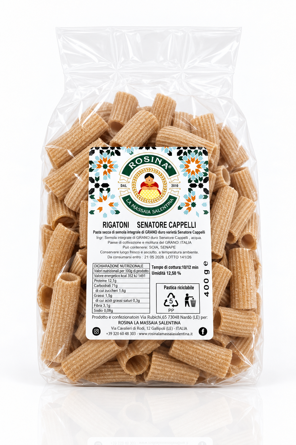 Rigatoni Senatore Cappelli – 400 g