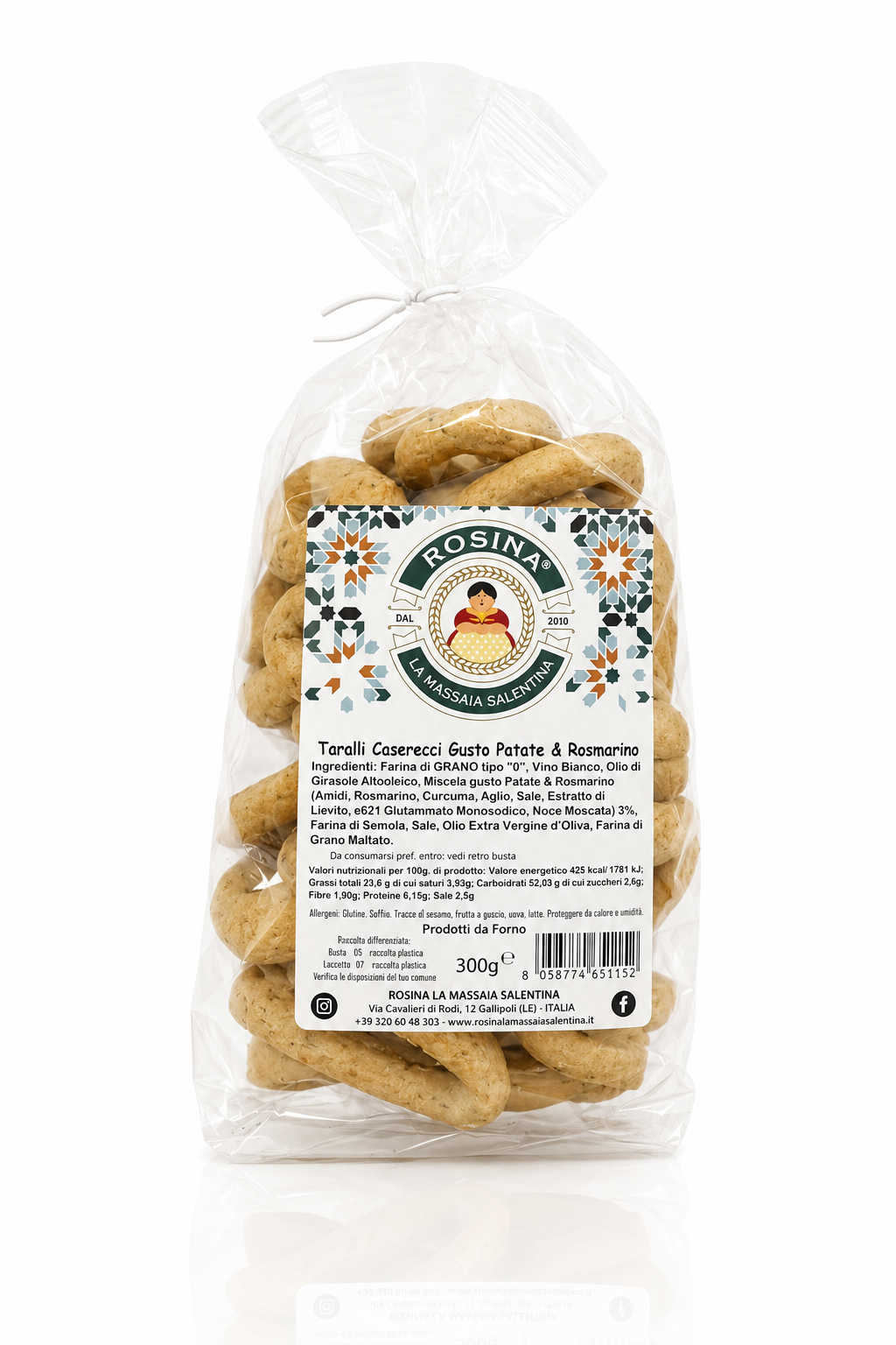 Taralli Casarecci Patate e Rosmarino 300gr