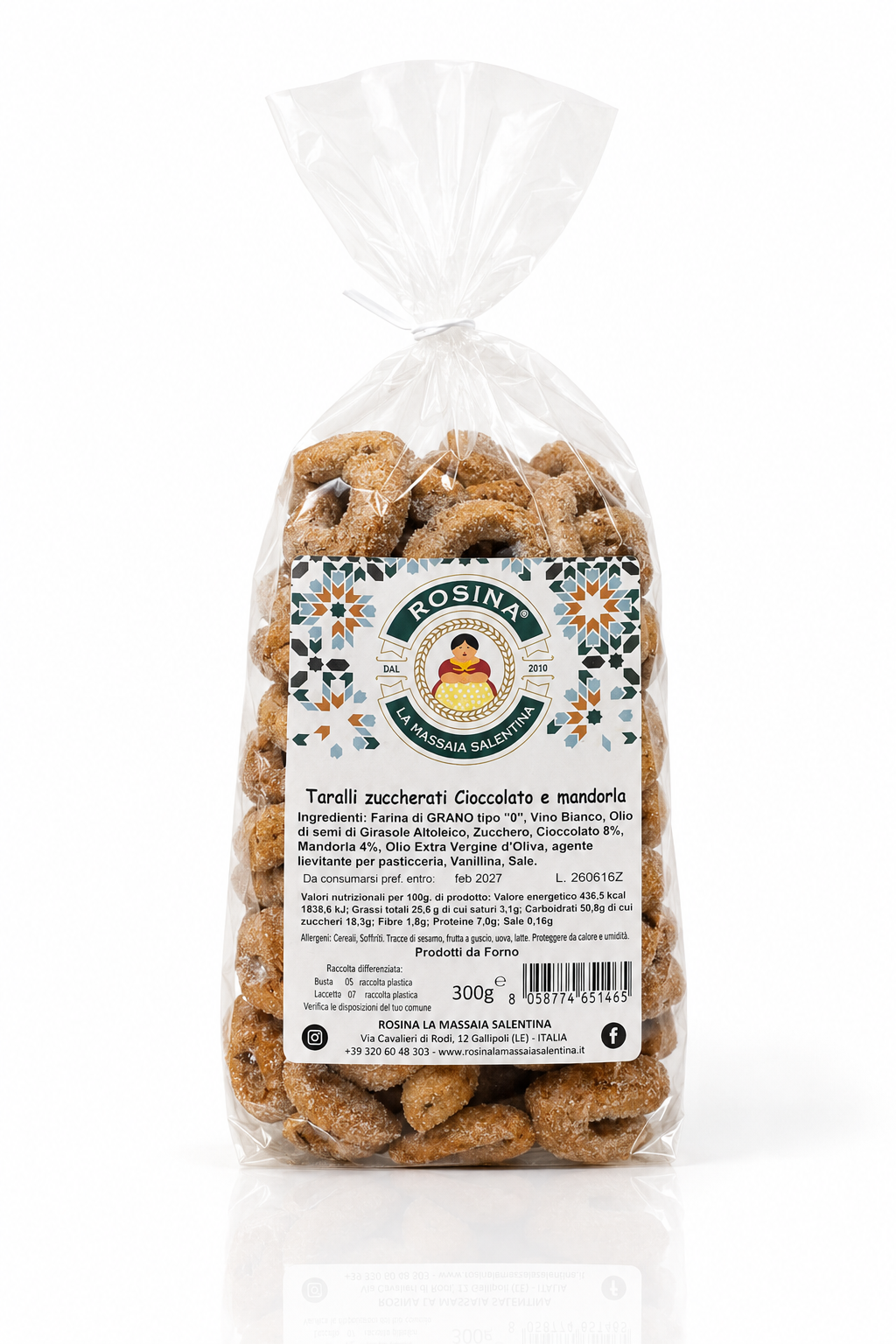 Taralli zuccherati Cioccolato e mandorla