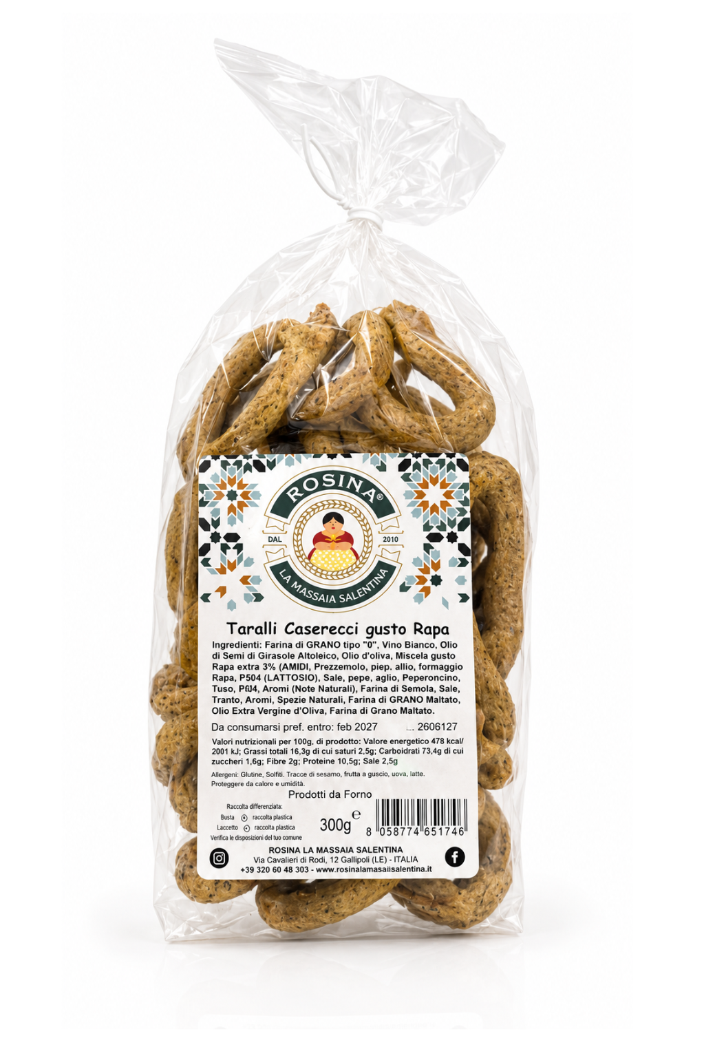 Taralli Casarecci gusto rapa 300gr