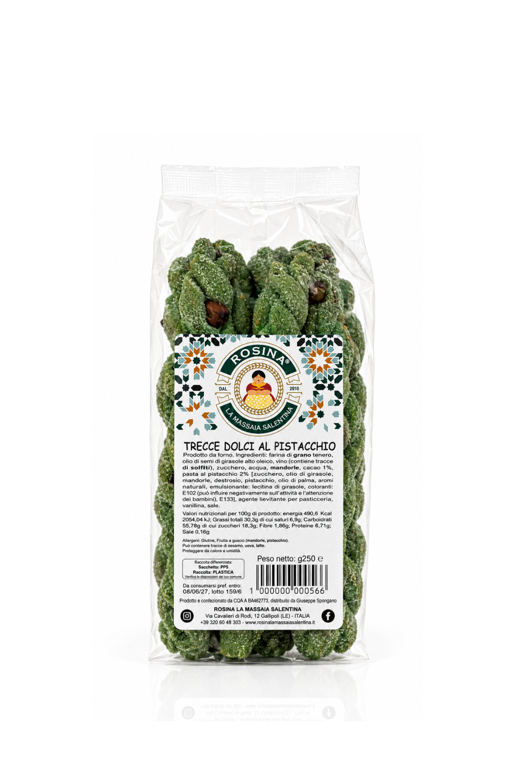 Trecce Dolci al Pistacchio