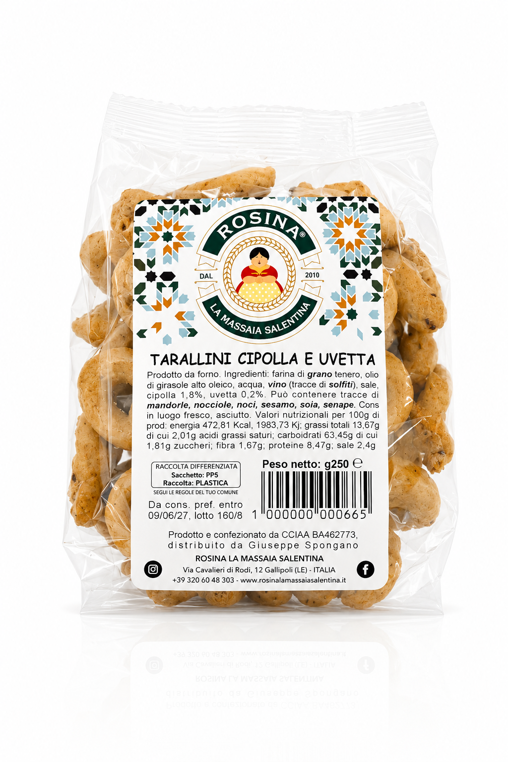 Tarallini cipolla e uvetta