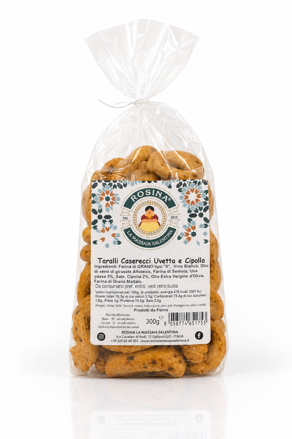 Taralli Caserecci Uvetta e Cipolla 300gr